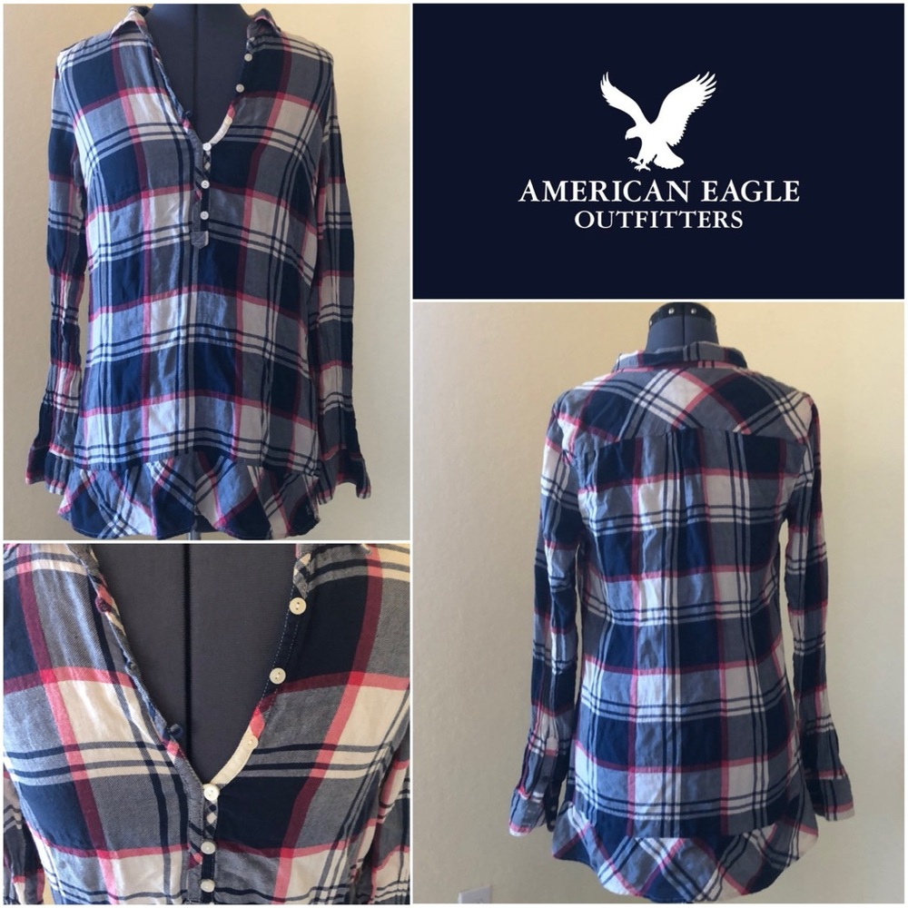 American Eagle Outfitters Vintage Plaid Tunic